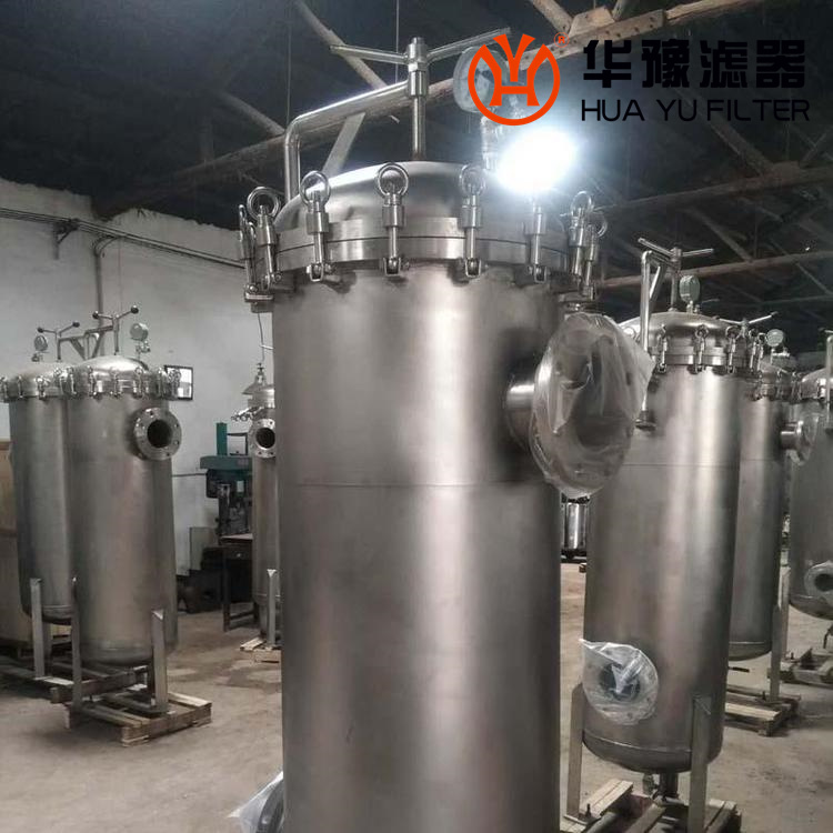 不锈钢多袋式过滤器_初级过滤器DN50 304不锈钢外壳